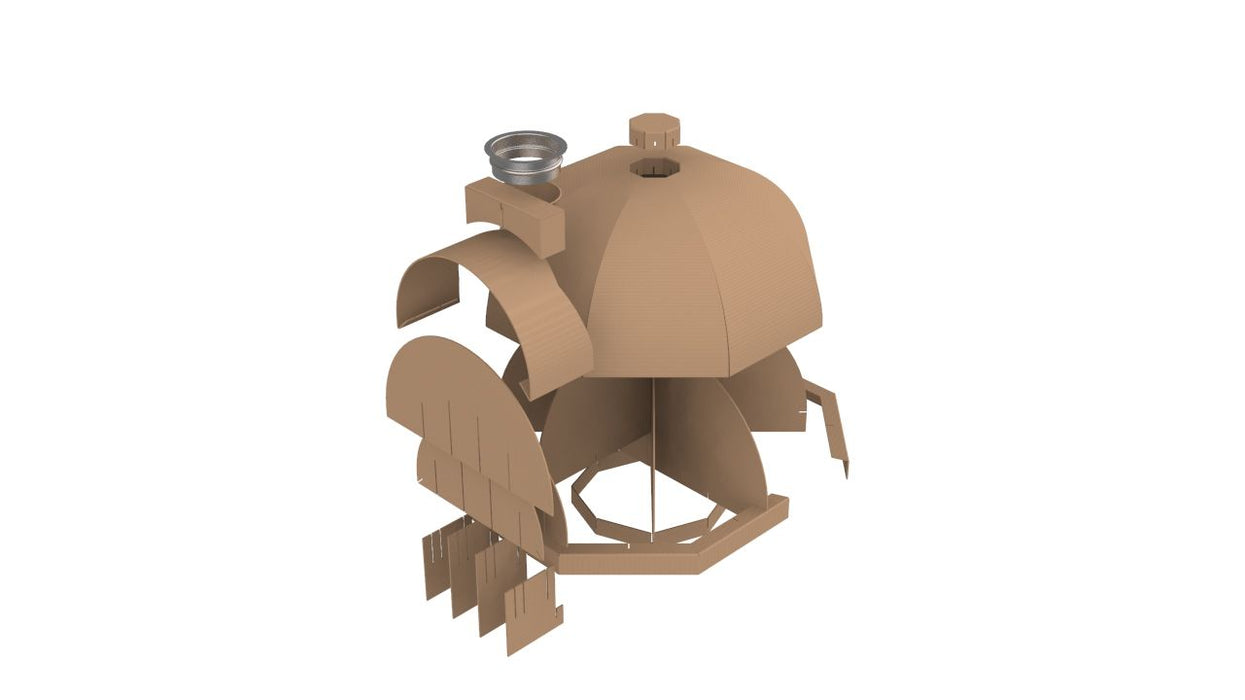 800mm Cardboard Mould Plus 25kg Bag Of Calcium Aluminate Cement