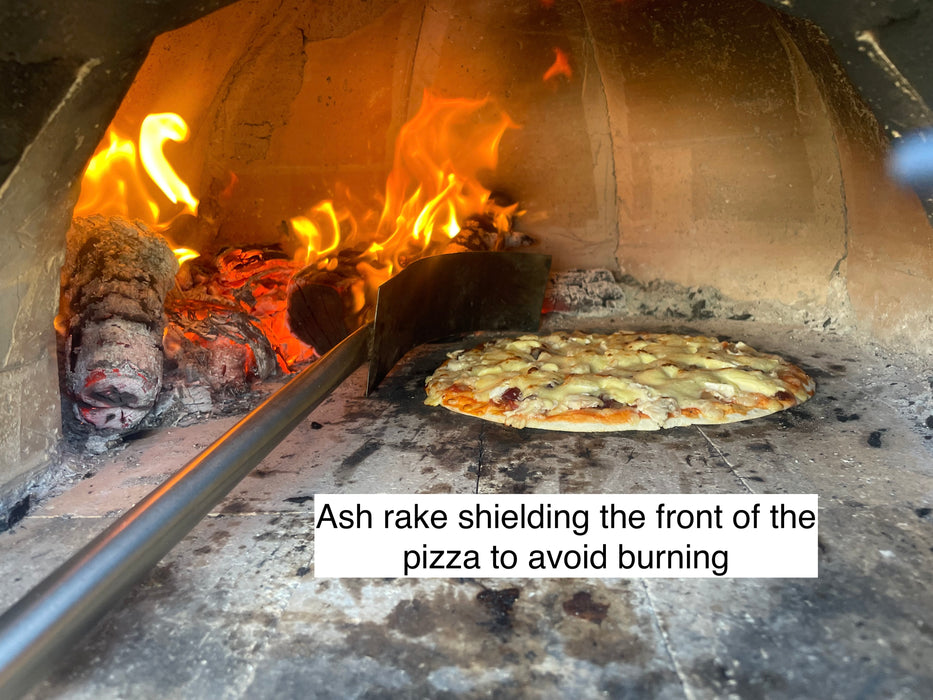 Pizza Cooking Tool Multipack, Square Peel, Small Turning Peel and Ash Rake - Available in two lengths