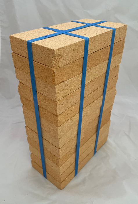 Fire bricks 230 x 114 x 30mm Seconds Grade, Lot of 12 bricks
