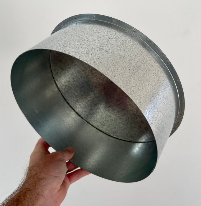 Chimney Flue Blanking Cap to fit Outer Casing. Two sizes available: 250mm or 300mm , Galvanised