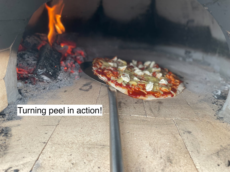 Pizza Cooking Tool Multipack, Square Peel, Small Turning Peel and Ash Rake - Available in two lengths