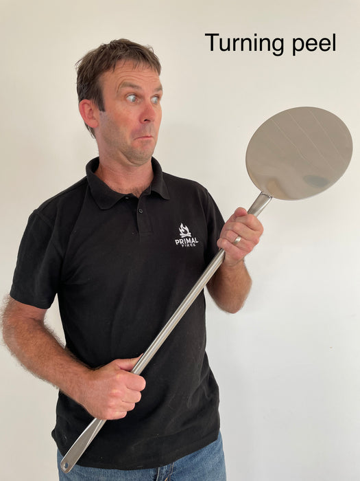 Pizza Cooking Tool Multipack, Square Peel, Small Turning Peel and Ash Rake - Available in two lengths