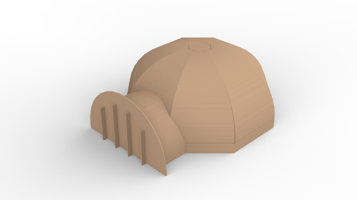 800mm Cardboard Mould Basic, Short Entrance, No Flue, Ideal for Cob Ovens