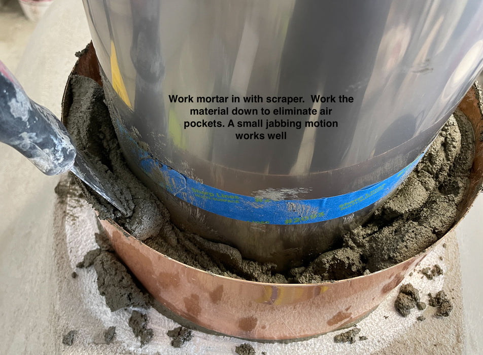 Decorative Ring, Copper, 100mm, Full Kit Including Mortar To Fill