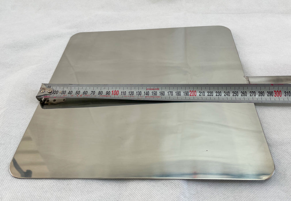 Pizza Peel, 270mm Square Head, NZ Made, Stainless Steel - two lengths available
