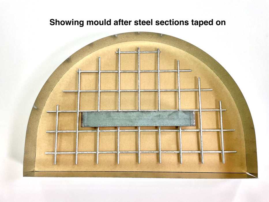 Door Mould for 950mm Pizza Oven Including Reinforcing and Handle