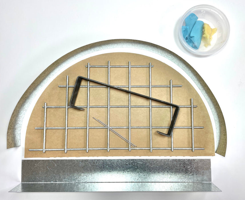 Door Mould for 800mm Pizza Oven Including Reinforcing and Handle
