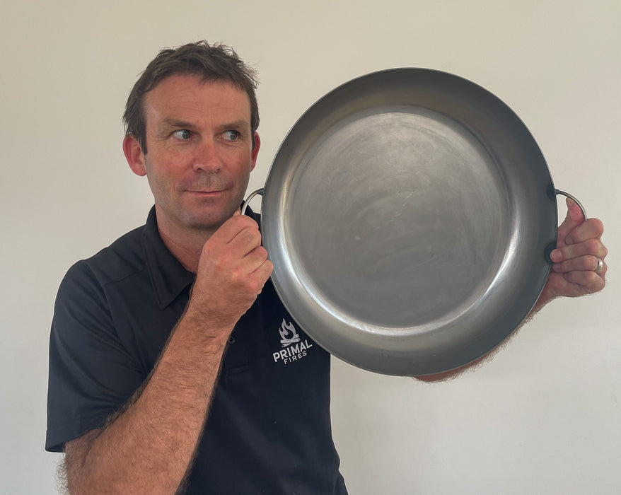 Paella Pan, 400mm, Iron, NZ Made, Commercial Grade