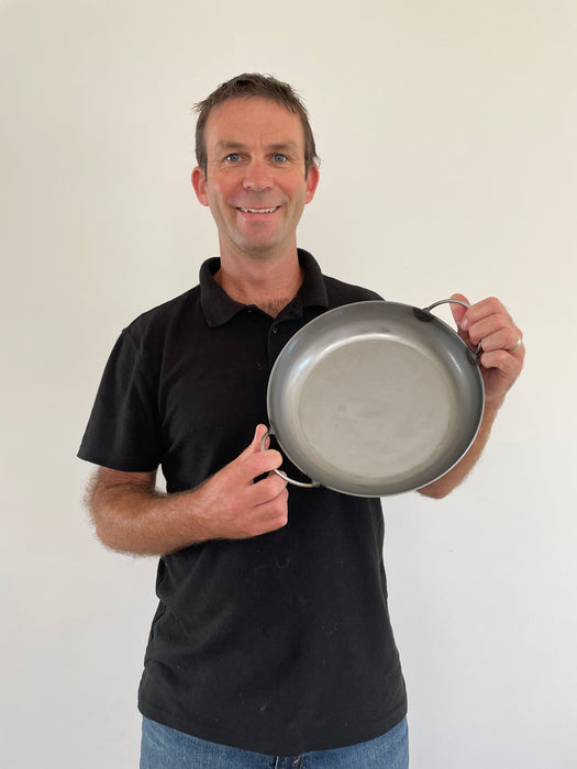 Paella Pan, 260mm, Iron, NZ Made, Commercial Grade