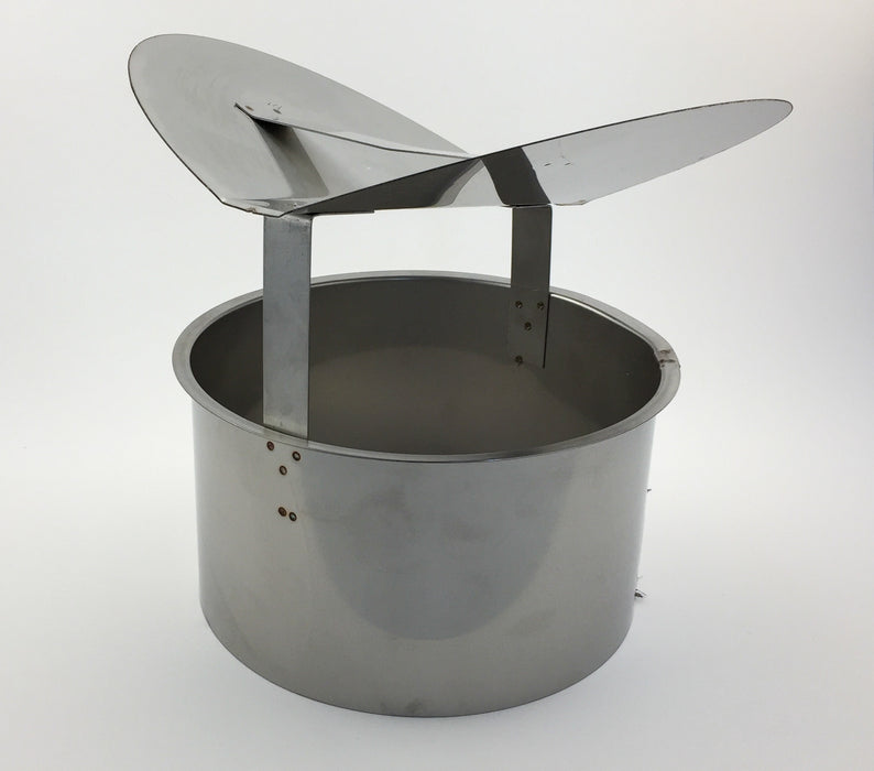 Chimney Cowl 'Butterfly' Style. To suit 150mm or 200mm Flue Pipe