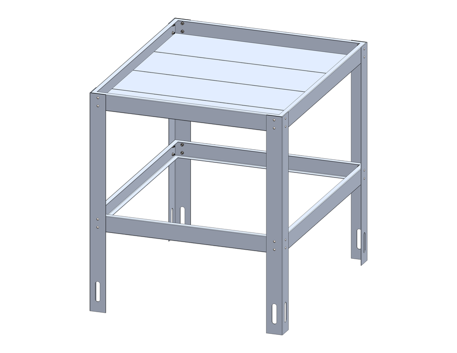 Aluminium Kit Set Stand For 800mm Internal Diameter Oven