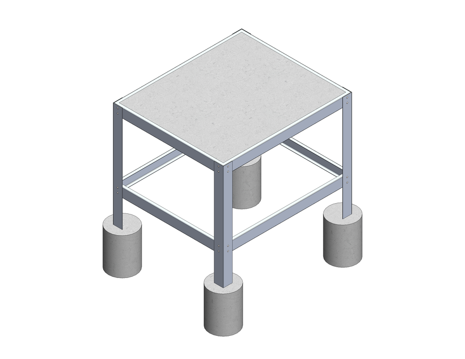 Aluminium Kit Set Stand For 800mm Internal Diameter Oven