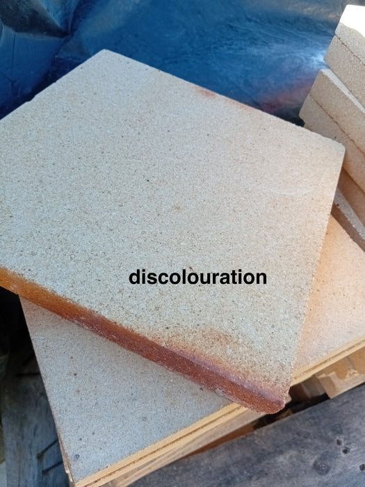 Fire brick 250 x 250 x 25mm Seconds Grade, pack of six bricks