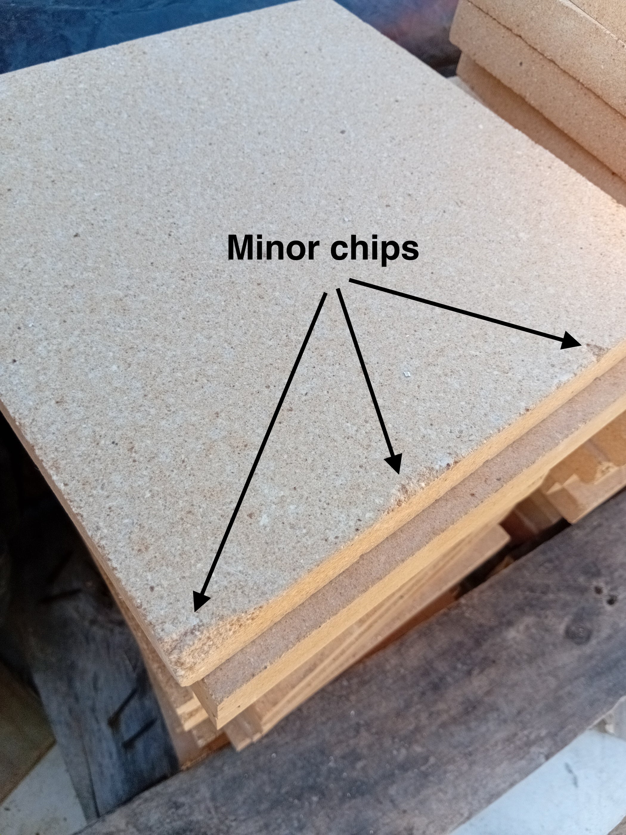 Fire brick 250 x 250 x 25mm Seconds Grade, pack of six bricks — Primal ...