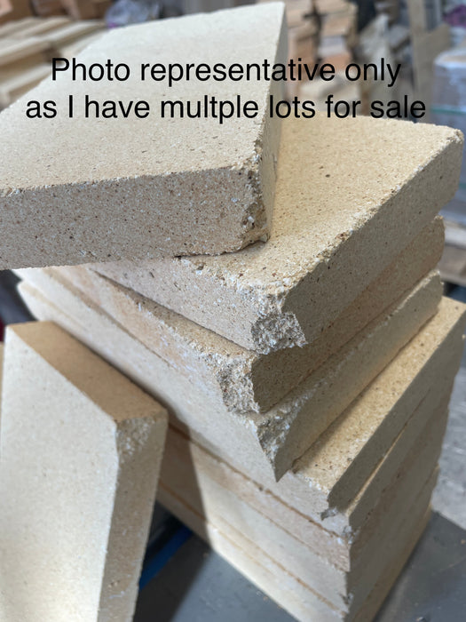 Fire bricks 230 x 114 x 25mm Seconds Grade Lot of 16 Bricks
