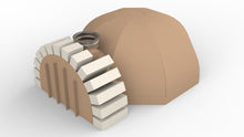 950mm Cardboard Mould - with arch bricks, vent former and SS flue starter ring