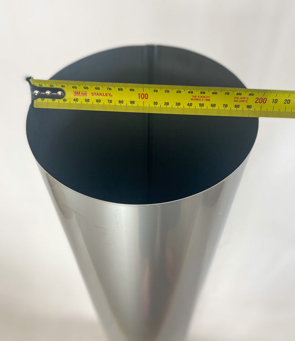 Flue Pipe, Stainless Steel,  900mm length - two diameters available