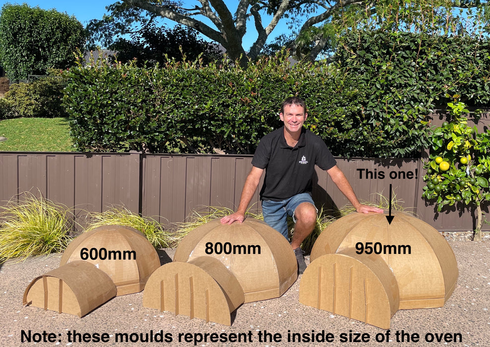 950mm Cardboard Pizza Oven Mould - just the basic mould