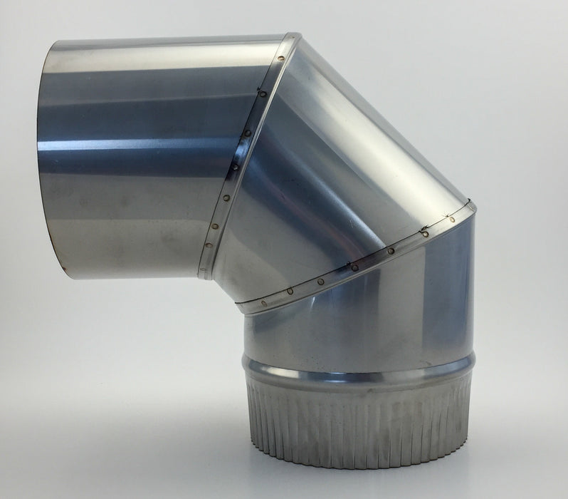 90 Degree Bend, Stainless Steel, Rigid - available in two diameters