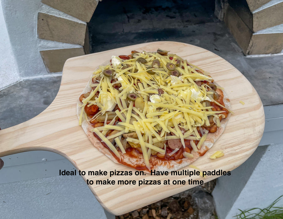 Pizza Paddle, Wooden, 540mm x 300mm, 4 pack